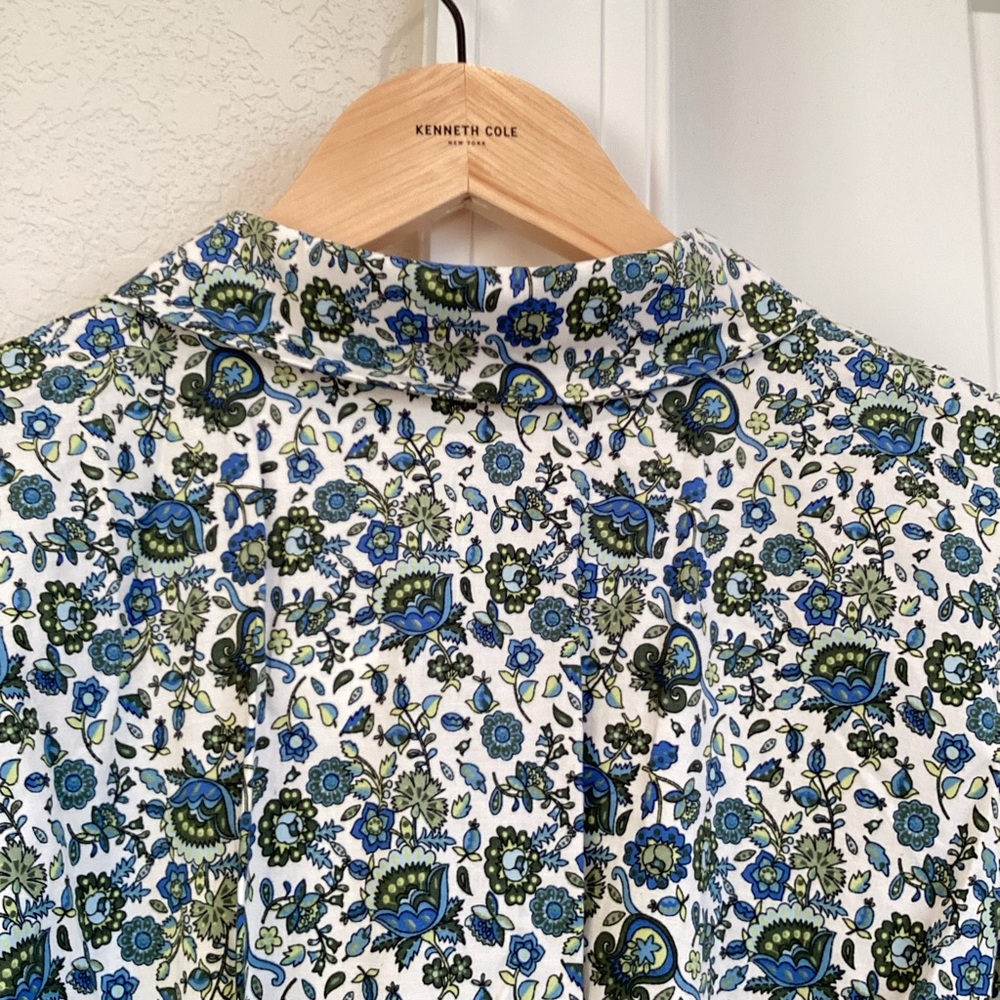 Exquise Tobie Mini Shirt Dress Anthropologie NWT Sz L Sz XL Floral - Picture 10 of 13